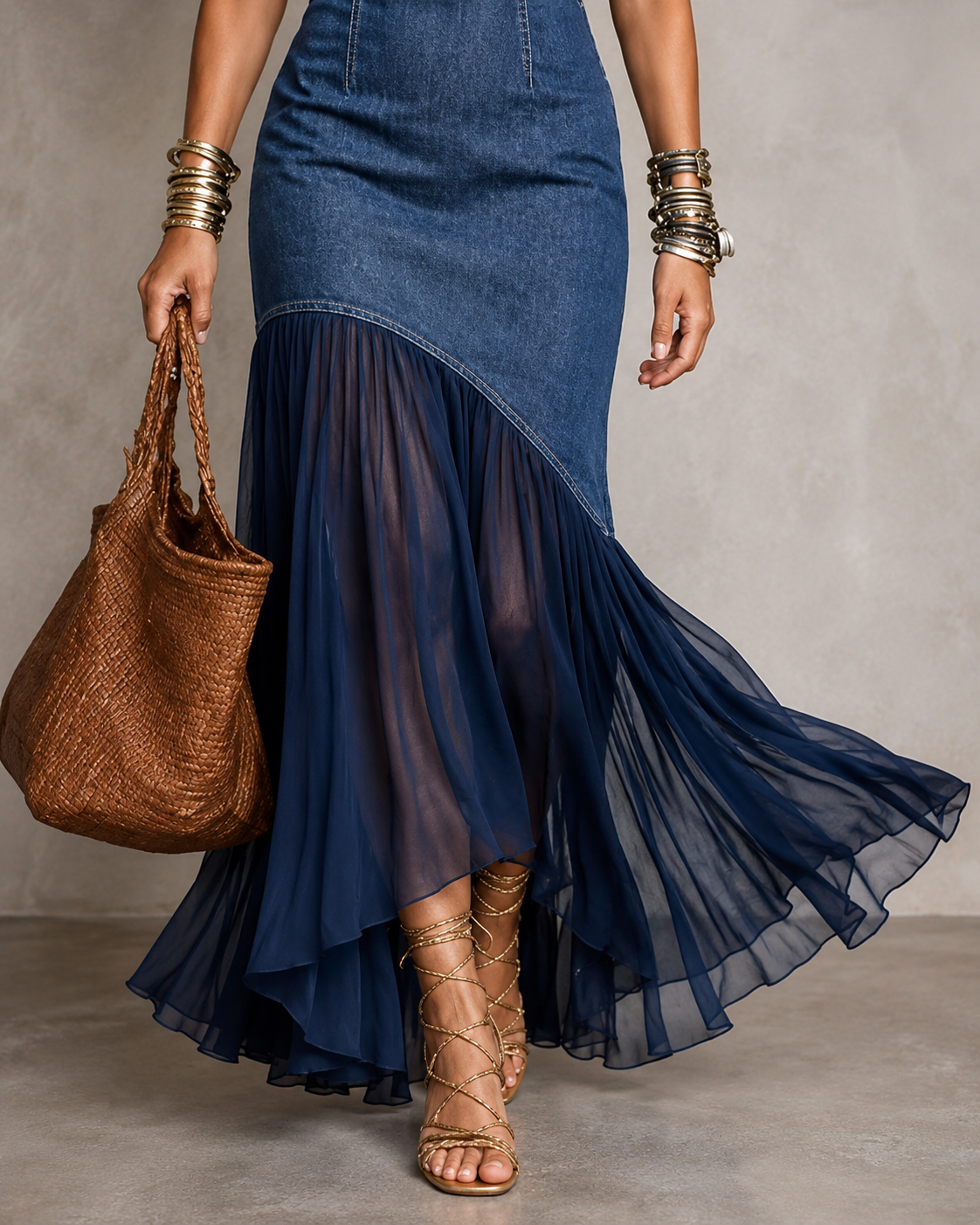 Vestido ORIANA de denim🩵