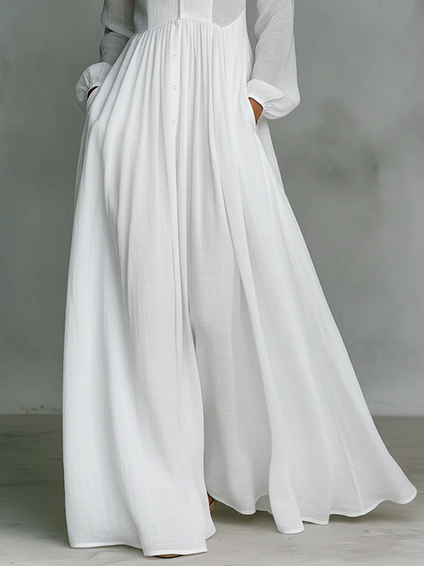 SIMEONE™ | Vestido maxi minimalista con cuello alto