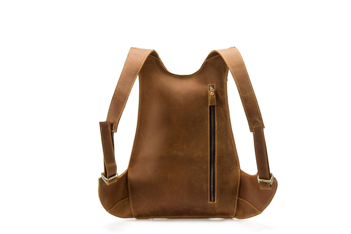 Mochila TAMY sencilla e informal de piel de vacuno.