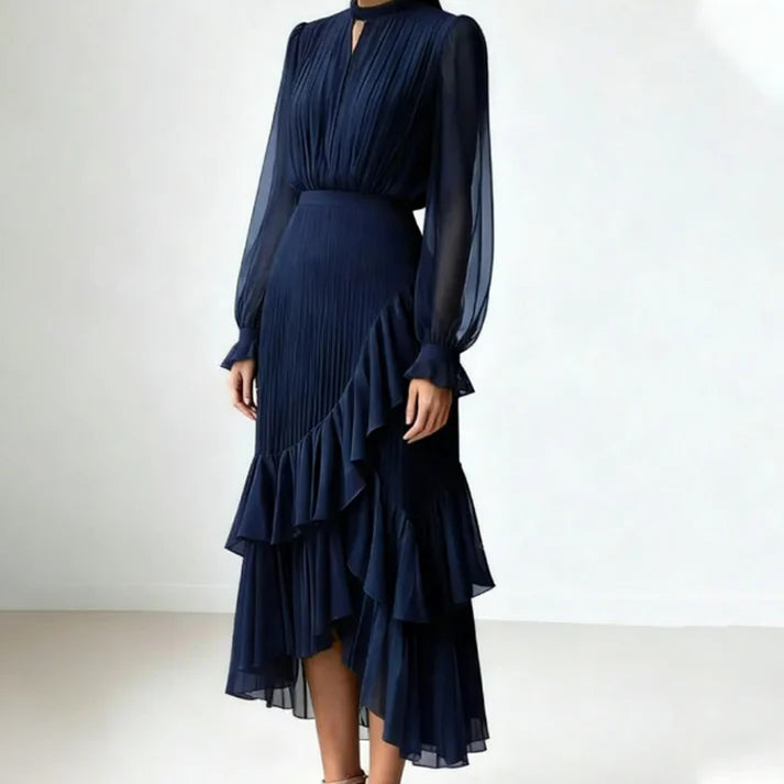 Vestido ALLEGRA, mangas largas, estilo elegante.
