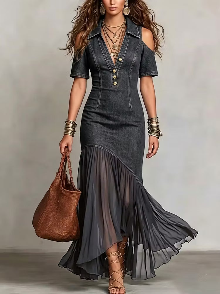 Vestido ORIANA de denim🩵