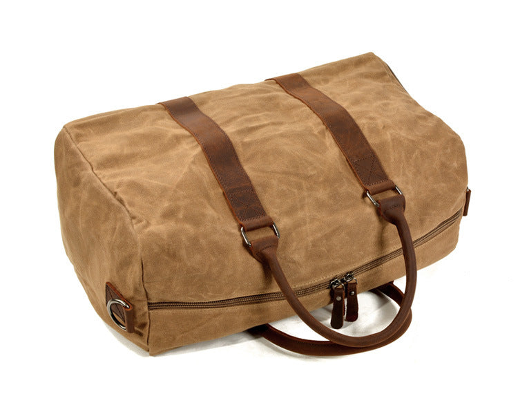 Bolsos CRIS de lona y cuero para hombre, ideales para viajar