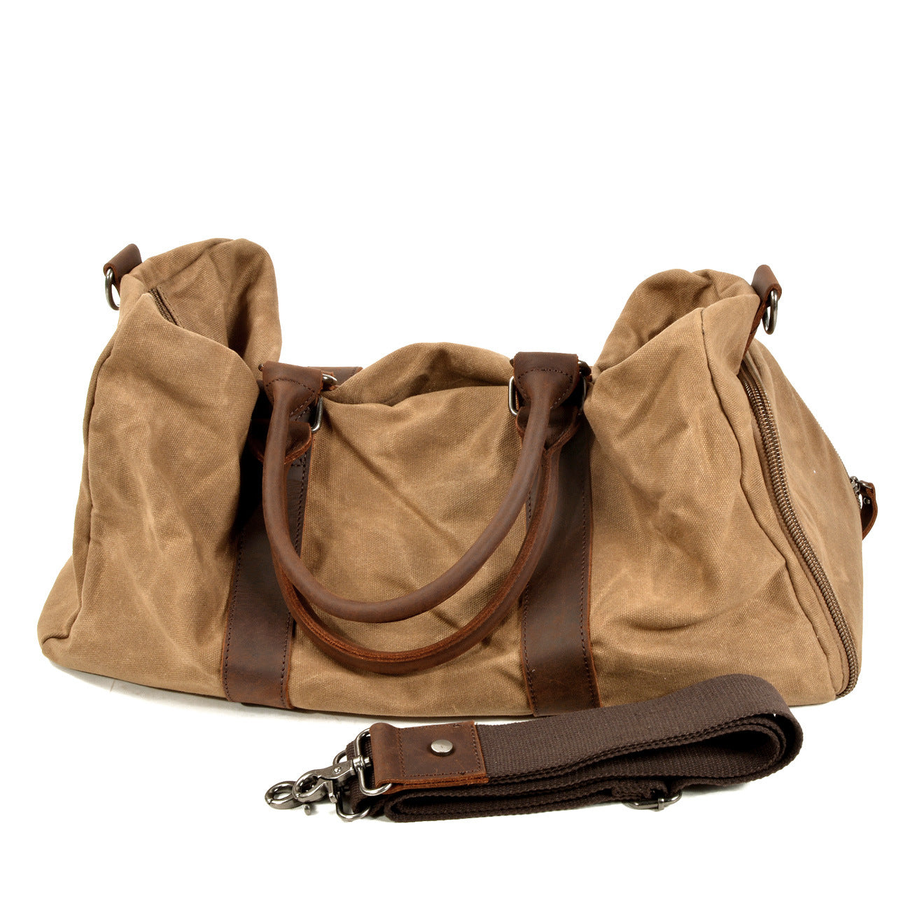 Bolsos CRIS de lona y cuero para hombre, ideales para viajar