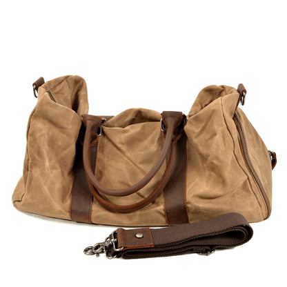 Bolsos CRIS de lona y cuero para hombre, ideales para viajar