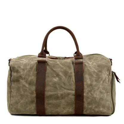 Bolsos CRIS de lona y cuero para hombre, ideales para viajar