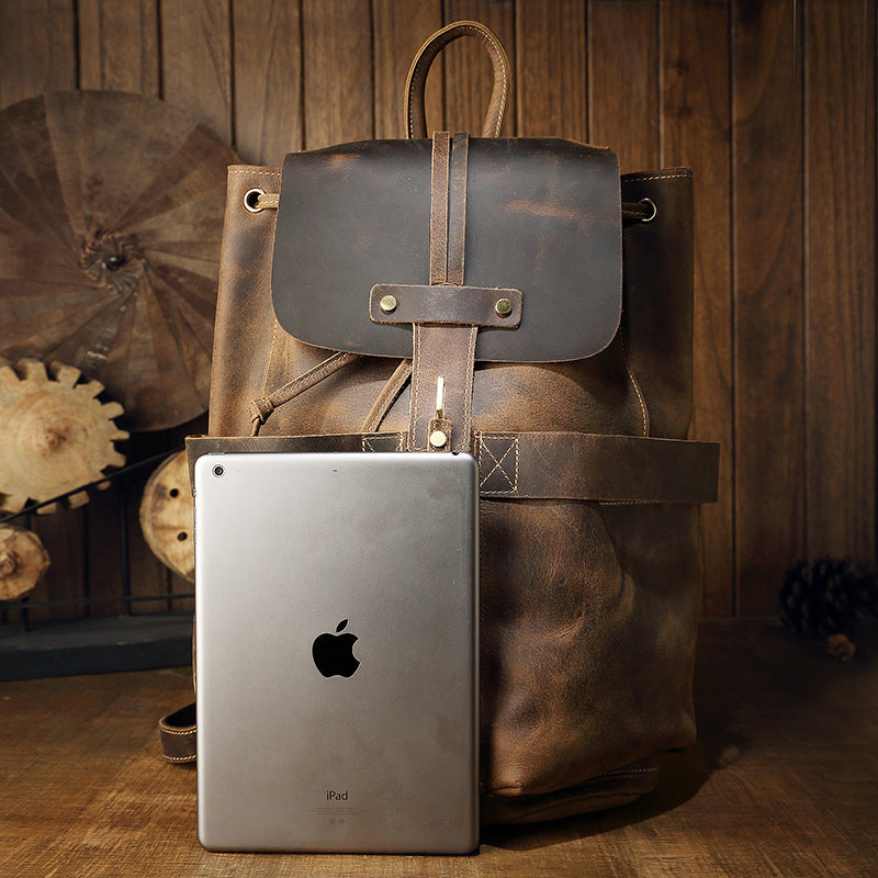 Mochila HABANA de cuero vintage hechas a mano.