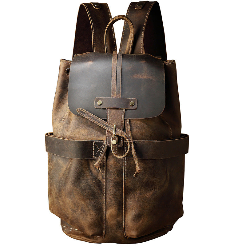 Mochila HABANA de cuero vintage hechas a mano.