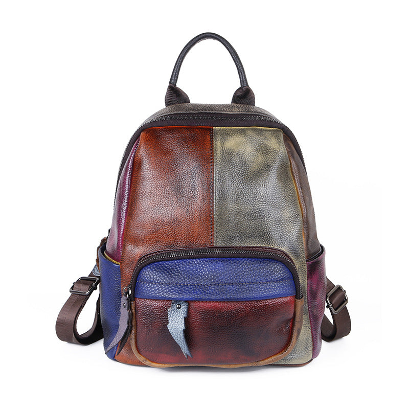 Mochila LIMA de cuero hecha a mano para mujer