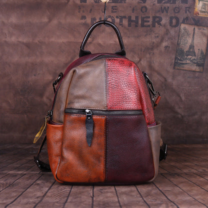 Mochila LIMA de cuero hecha a mano para mujer