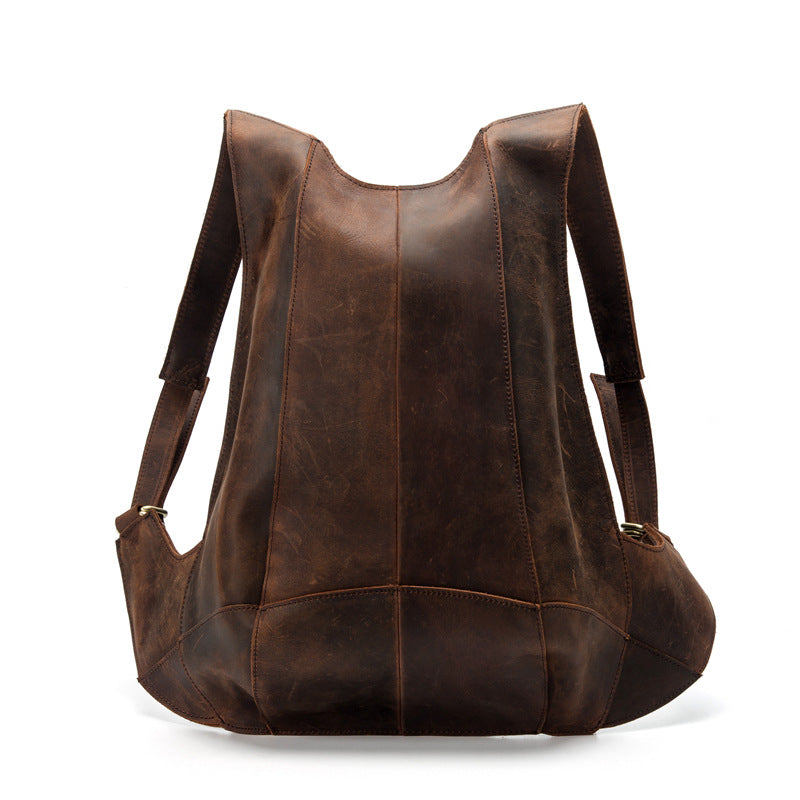 Mochila TAMY sencilla e informal de piel de vacuno.