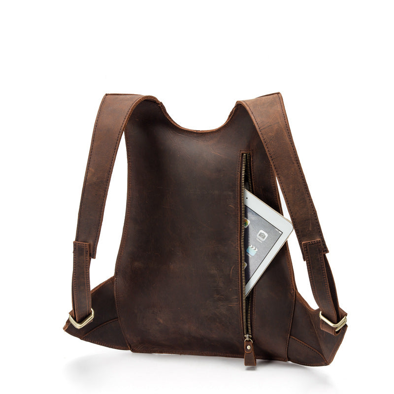 Mochila TAMY sencilla e informal de piel de vacuno.