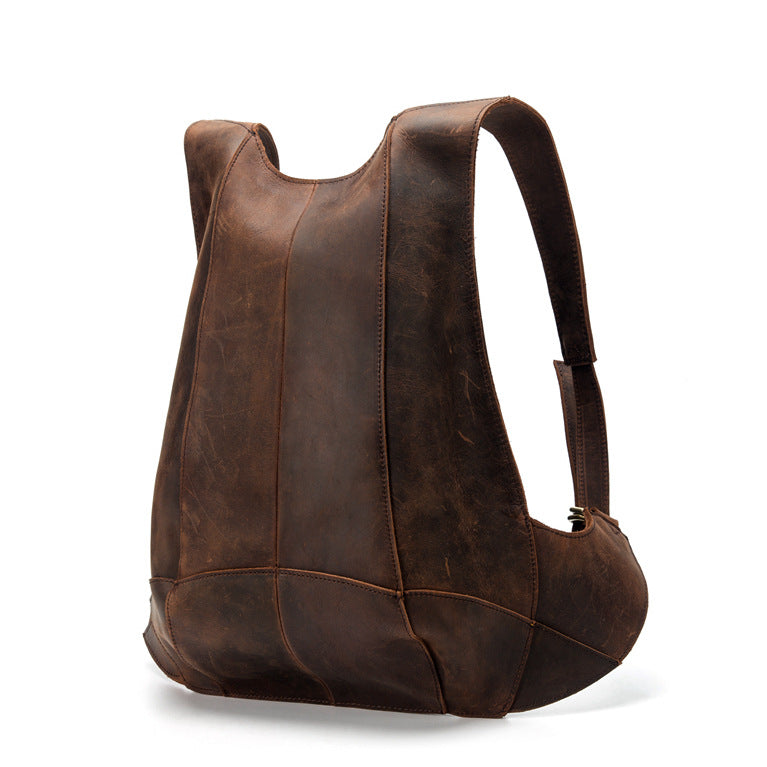 Mochila TAMY sencilla e informal de piel de vacuno.
