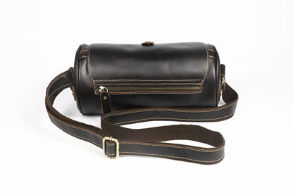 Bolso de DAKAR hombro vintage de piel con forma de barril