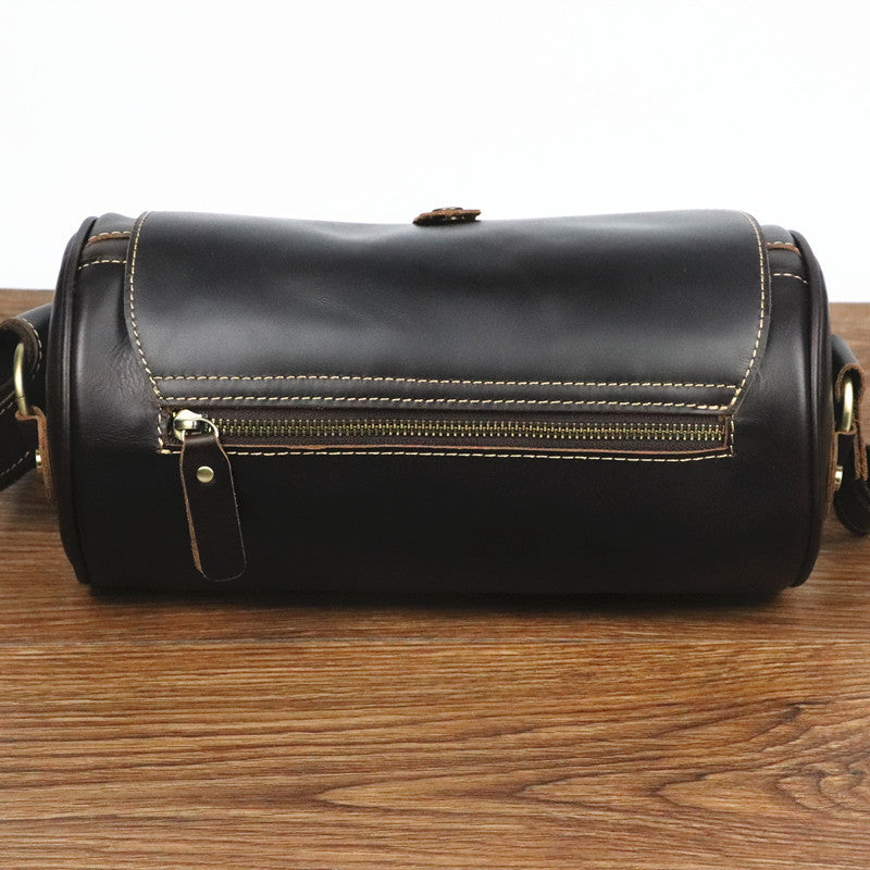 Bolso de DAKAR hombro vintage de piel con forma de barril