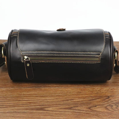 Bolso de DAKAR hombro vintage de piel con forma de barril