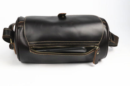 Bolso de DAKAR hombro vintage de piel con forma de barril