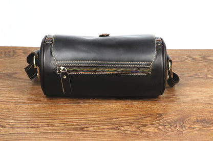 Bolso de DAKAR hombro vintage de piel con forma de barril