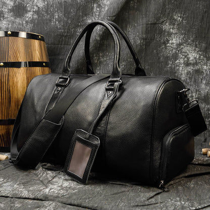 Bolso NEW YORK de viaje de fin de semana en piel grande Stroage para hombre
