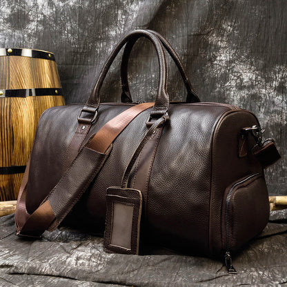 Bolso NEW YORK de viaje de fin de semana en piel grande Stroage para hombre
