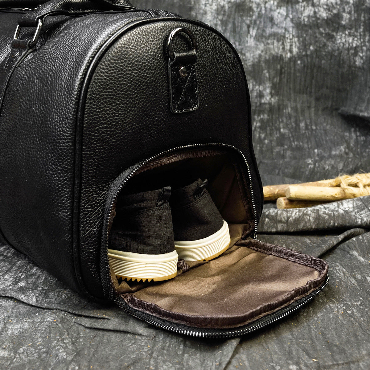 Bolso NEW YORK de viaje de fin de semana en piel grande Stroage para hombre
