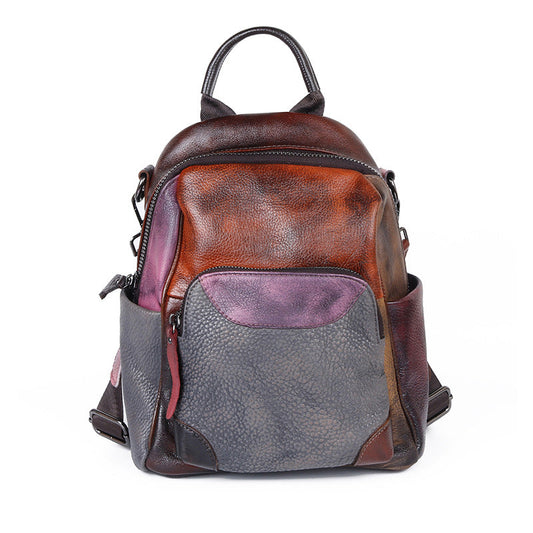 Mochila LIMA de cuero hecha a mano para mujer
