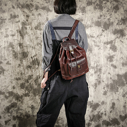 Mochila ROSEL de cuero curtido vegetal hecha a mano