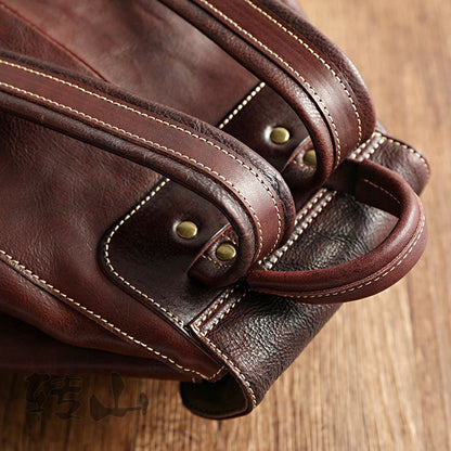 Mochila ROSEL de cuero curtido vegetal hecha a mano