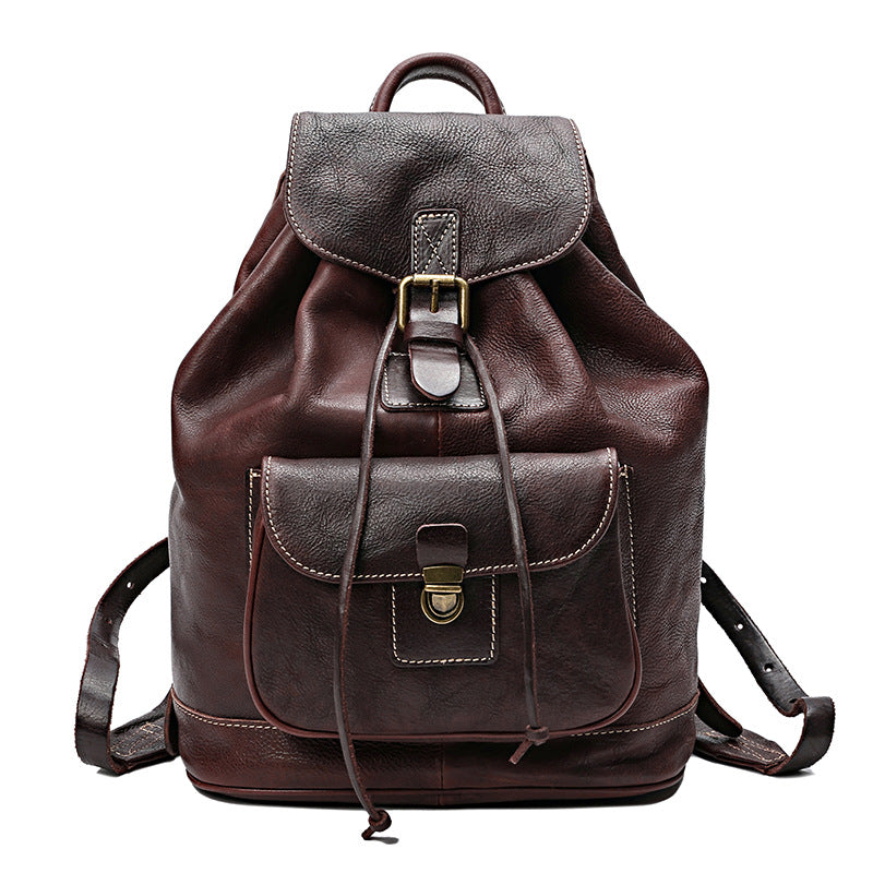 Mochila ROSEL de cuero curtido vegetal hecha a mano