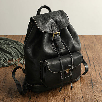 Mochila ROSEL de cuero curtido vegetal hecha a mano