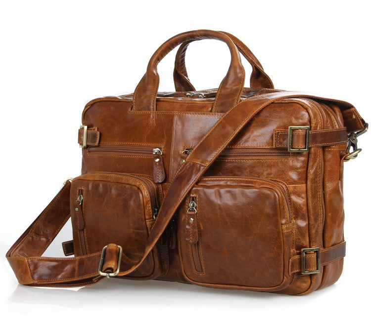 Mochilas POLO de piel para hombre.