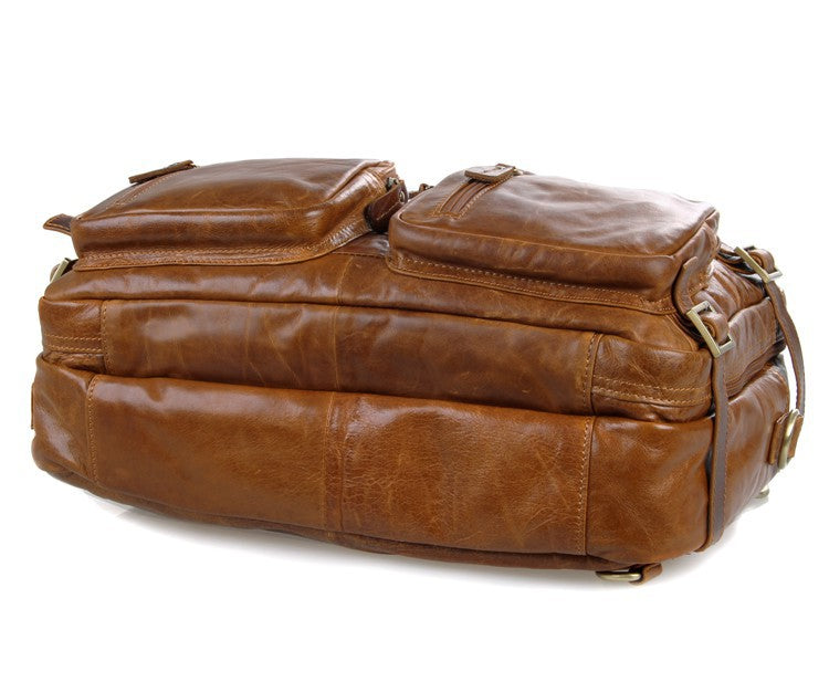 Mochilas POLO de piel para hombre.