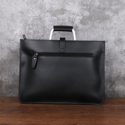 Bolso SINGAPUR de hombro de cuero vintage para negocios
