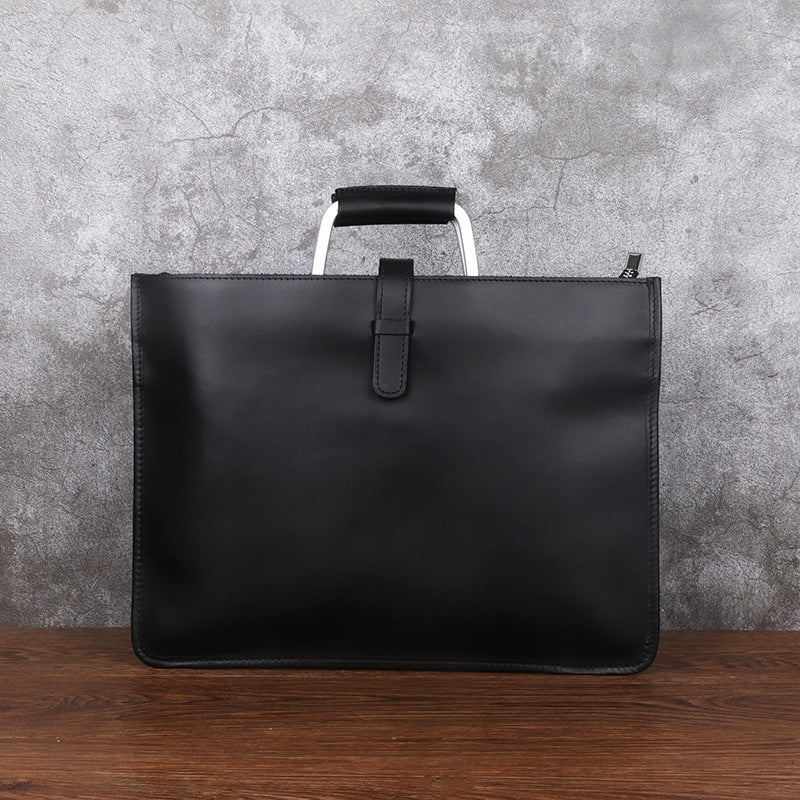 Bolso SINGAPUR de hombro de cuero vintage para negocios