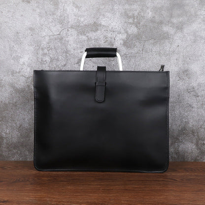 Bolso SINGAPUR de hombro de cuero vintage para negocios