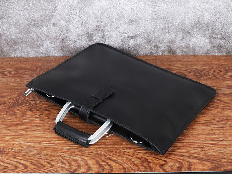 Bolso SINGAPUR de hombro de cuero vintage para negocios