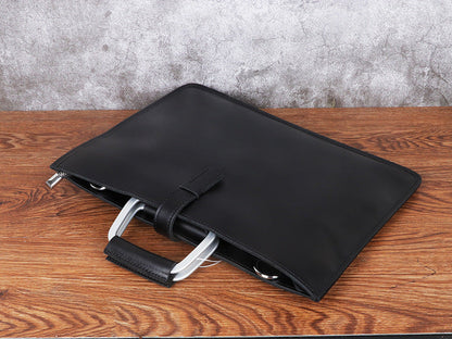 Bolso SINGAPUR de hombro de cuero vintage para negocios