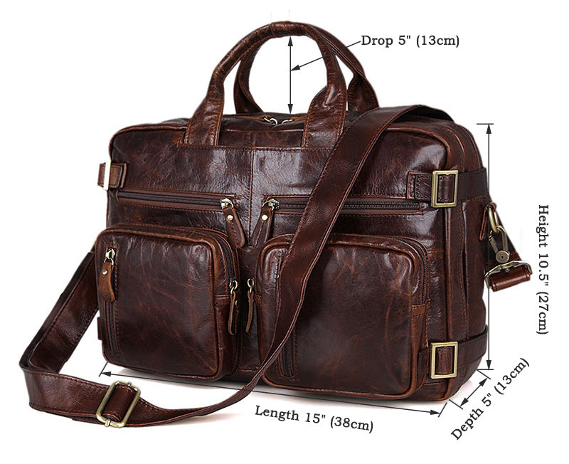 Mochilas POLO de piel para hombre.