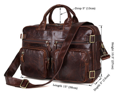 Mochilas POLO de piel para hombre.