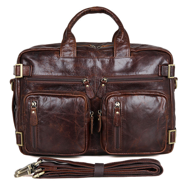 Mochilas POLO de piel para hombre.