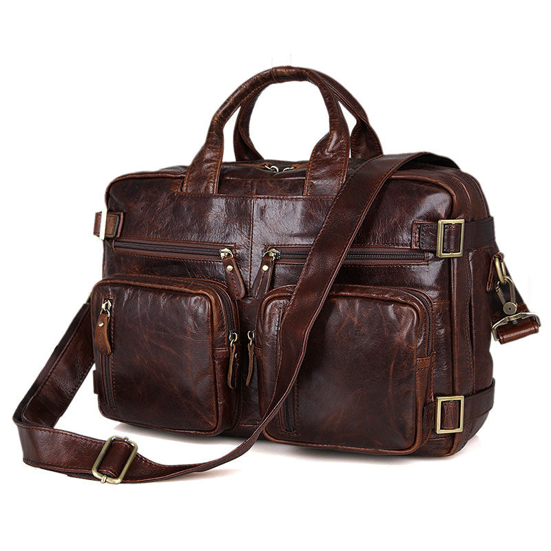 Mochilas POLO de piel para hombre.