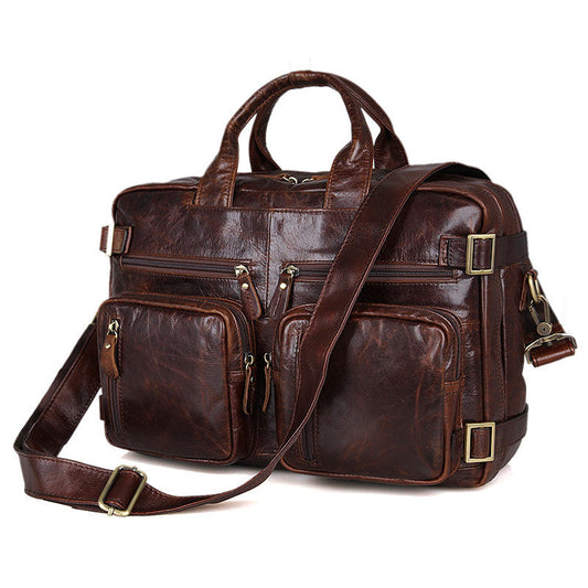 Mochilas POLO de piel para hombre.