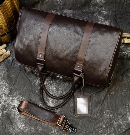 Bolso NEW YORK de viaje de fin de semana en piel grande Stroage para hombre