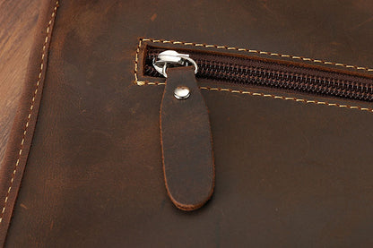 Bolso SINGAPUR de hombro de cuero vintage para negocios
