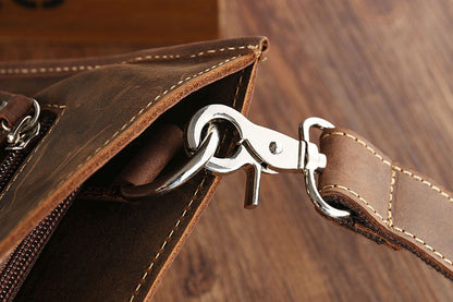 Bolso SINGAPUR de hombro de cuero vintage para negocios