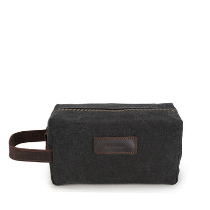 Neceser ABU de lona impermeable de cuero vintage