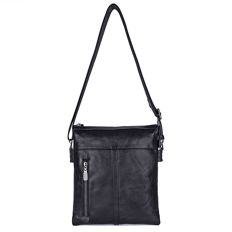 Bolso DULO bandolera de cuero negro para hombre