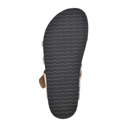 Sandalias RABÍ, de corcho tejido.