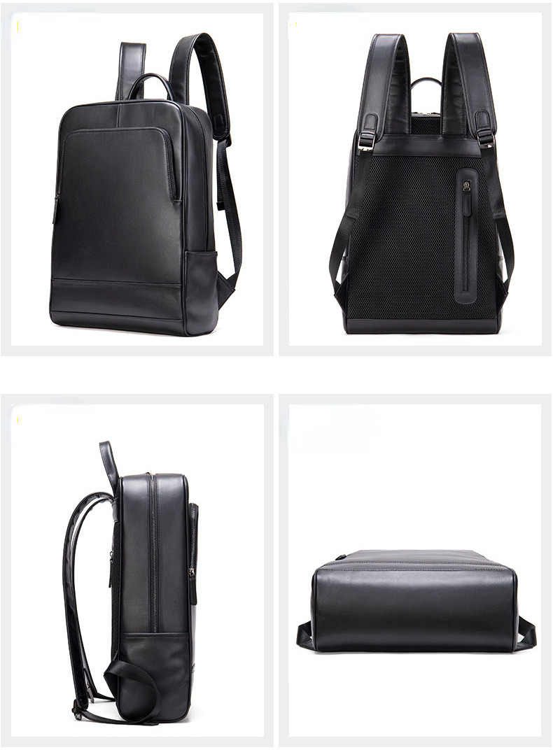 Mochila LION de negocios para hombre de piel de vacuno auténtica