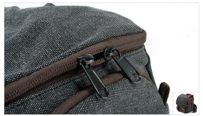Bolso BALI para cámara de lona y cuero vintage impermeable.