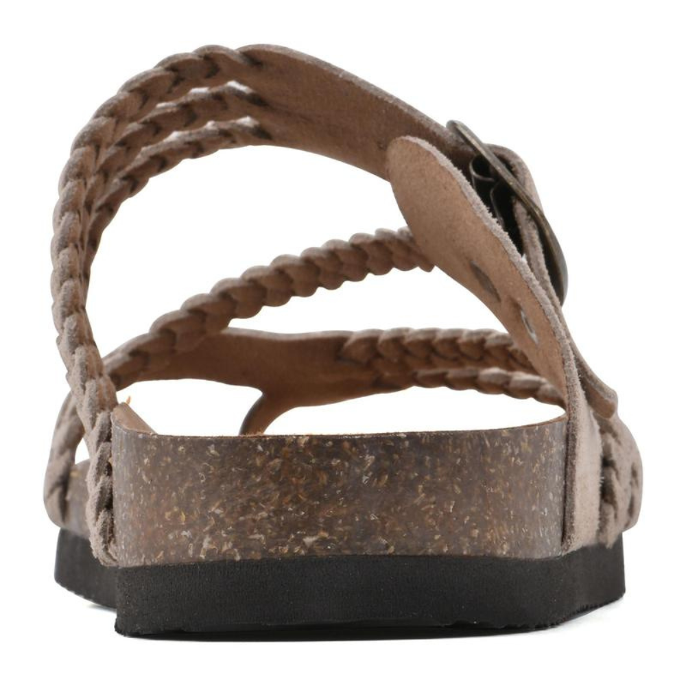 Sandalias RABÍ, de corcho tejido.